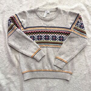 Janie and Jack 'The Flurry' Fair Isle Sweater Boys Size 7